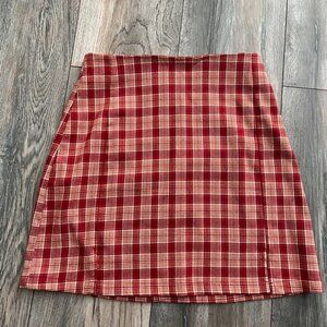 John Galt/Brandy Melville Plaid Cara Skirt